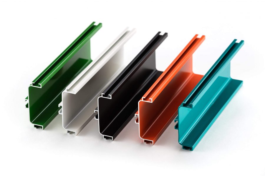 Powder coated aluminum parts