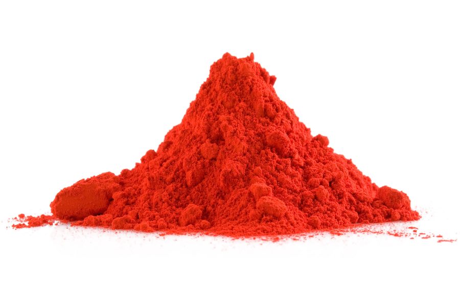 Red powder coating